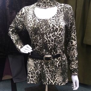 Leopard Knit Sweater